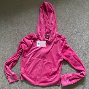 Juicy couture hot pink hoodie jacket S new
